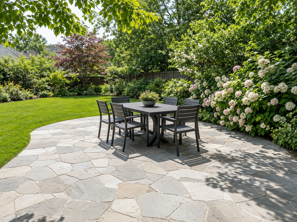 Landscaped yard by Greenway Landscaping