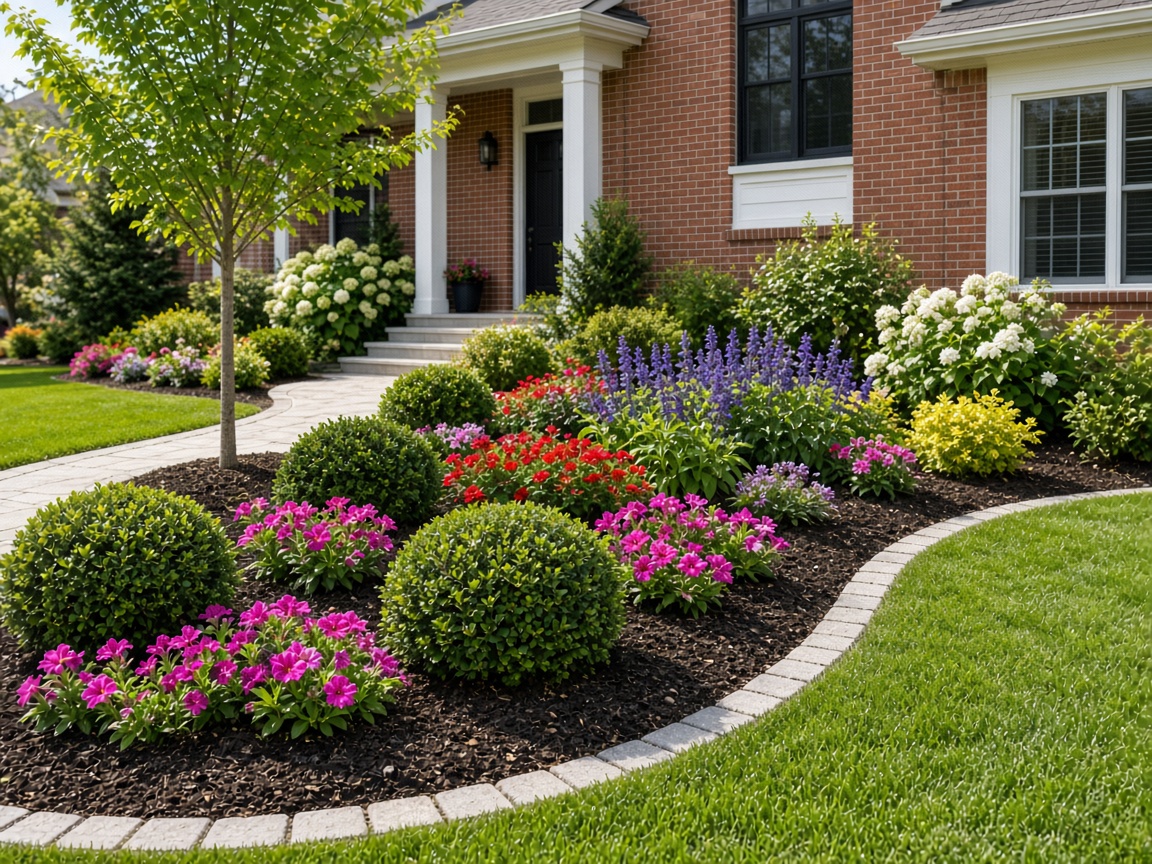 Landscaped yard by Greenway Landscaping